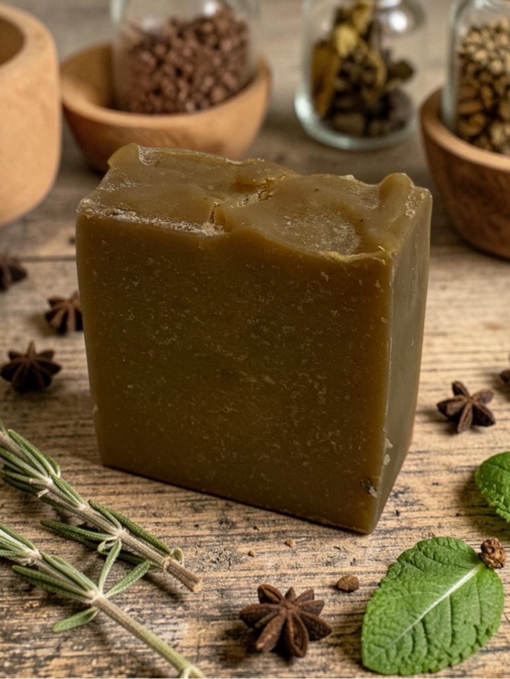 Tallow & Rice Oil Apothecary Mushroom Specialty Soap Orchid & Vine